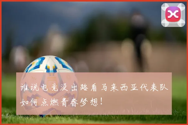 谁说电竞没出路看马来西亚代表队如何点燃青春梦想！